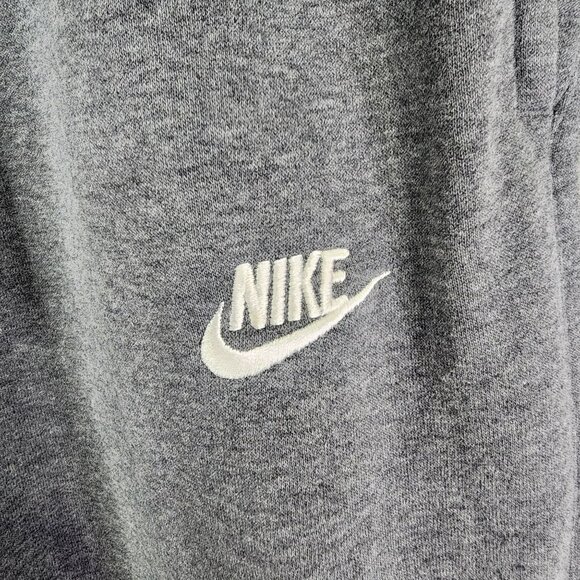 Nike Mens Grey Jogger Sweatpants Drawstring Elastic Waist Polyester Cotton L - Picture 5 of 13